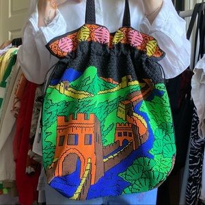 ✨SOLD✨ vintage great wall of china beaded bag
